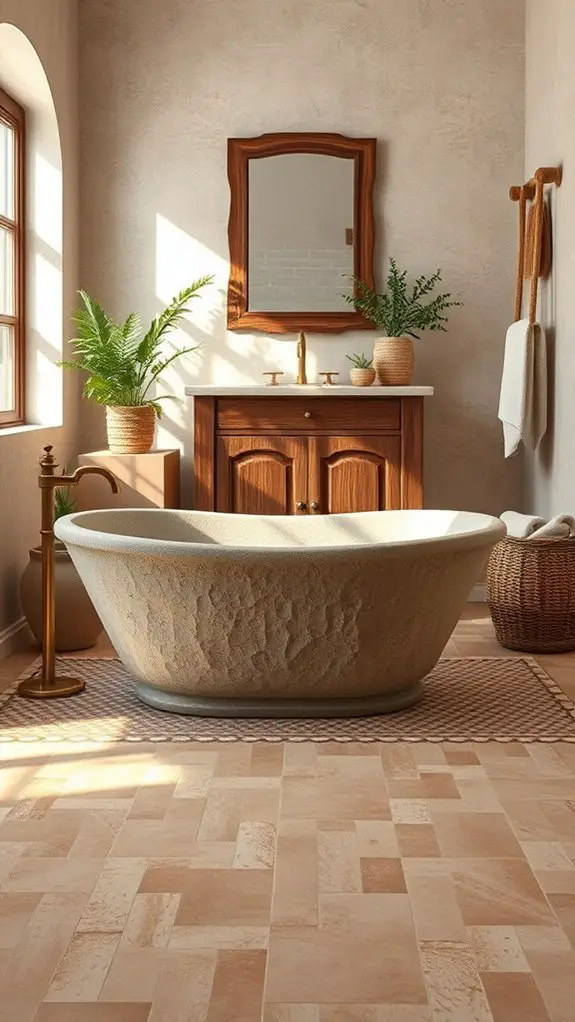 rustic tile warmth and character