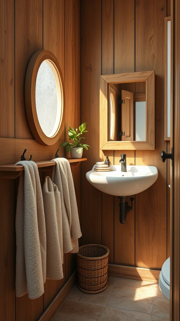 rustic towel hooks ideas