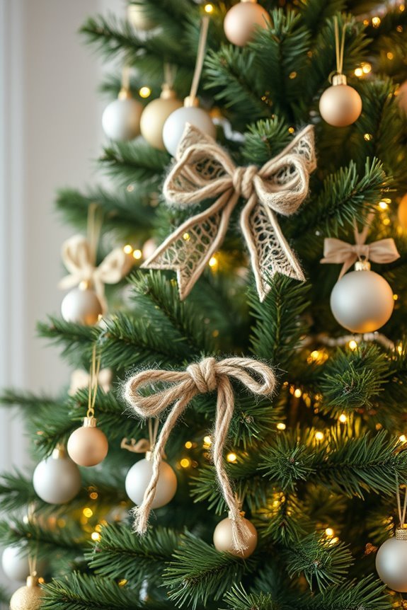 rustic twine bow decorations