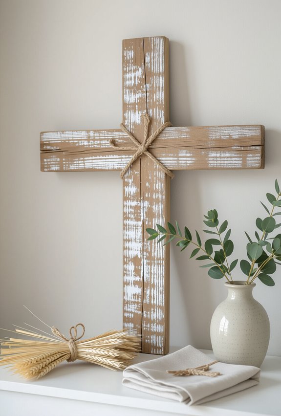 rustic upcycled pallet cross
