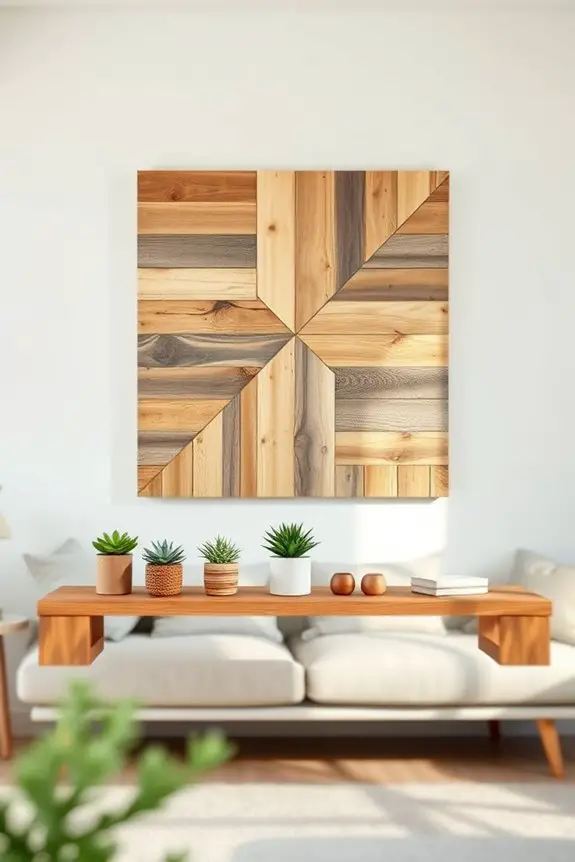 rustic upcycled wood art