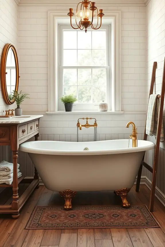 rustic vintage bathroom design