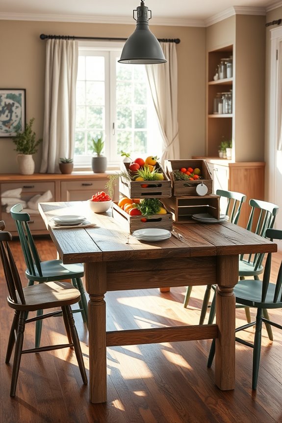 rustic vintage crate decor