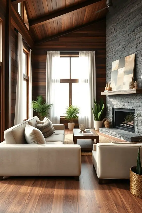 rustic warmth and charm