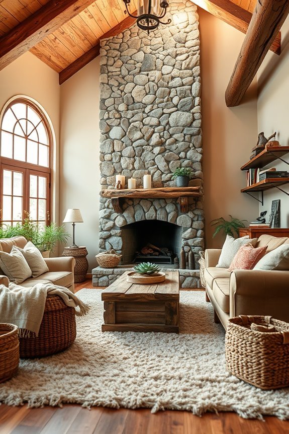 rustic warmth and comfort