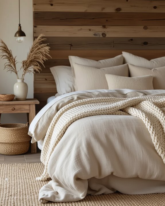 rustic warmth through layering