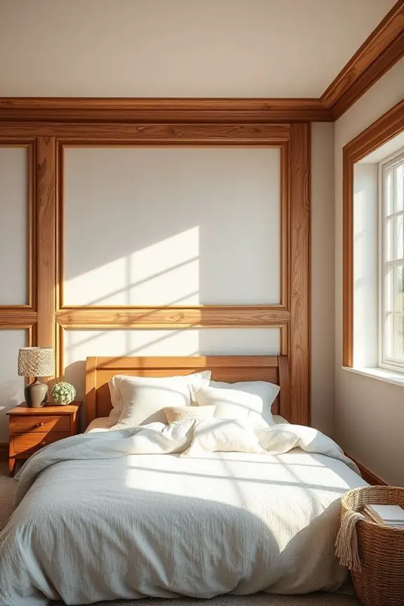 rustic warmth through wood accents