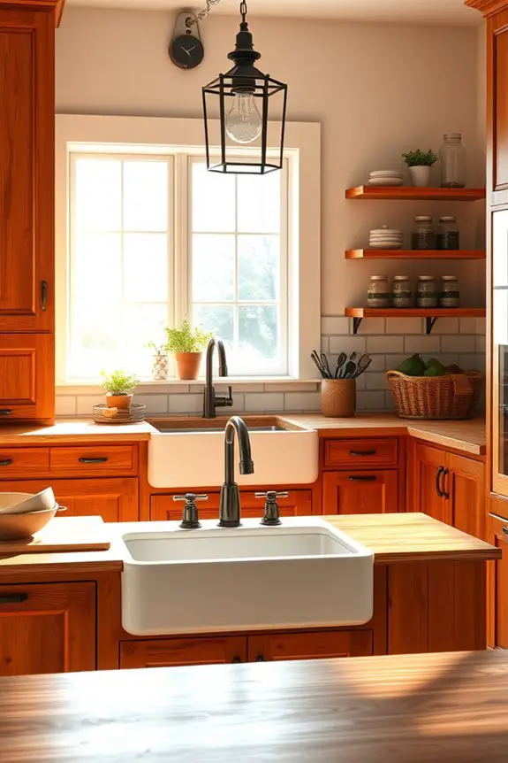 rustic warmth with burnt orange