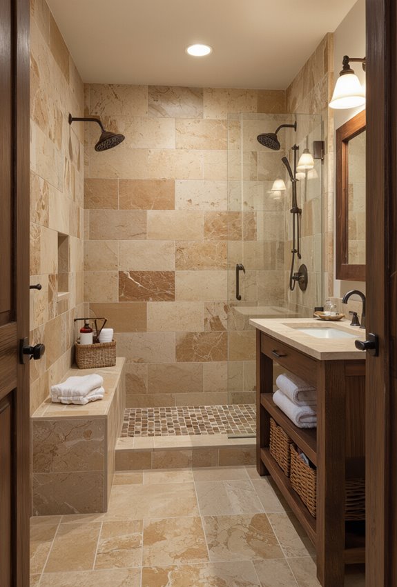 rustic warmth with natural stone
