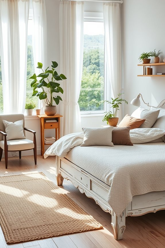 rustic white nature decor