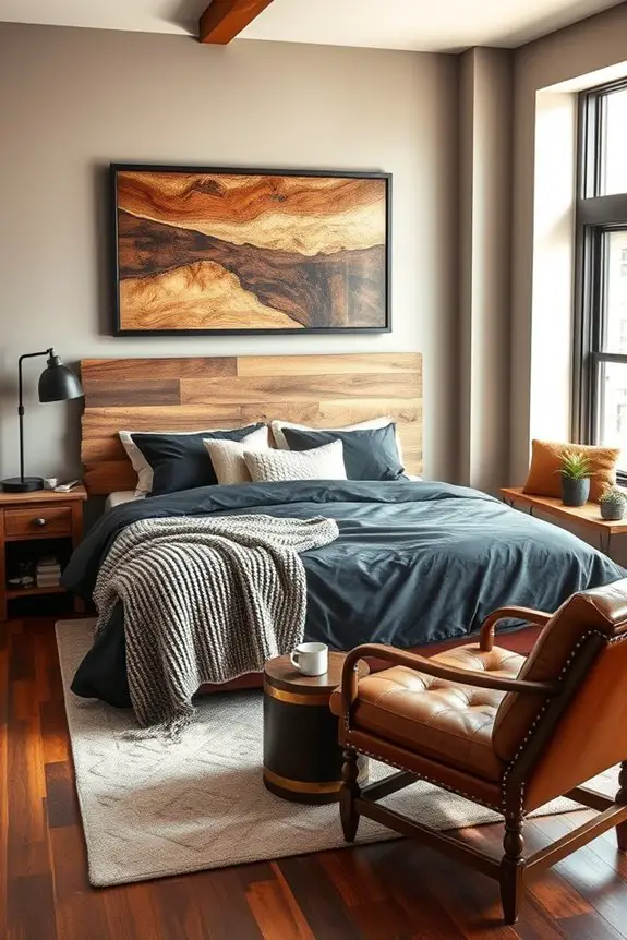 rustic wood art charm