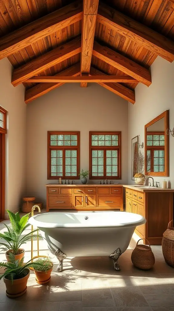 rustic wood beam ceilings
