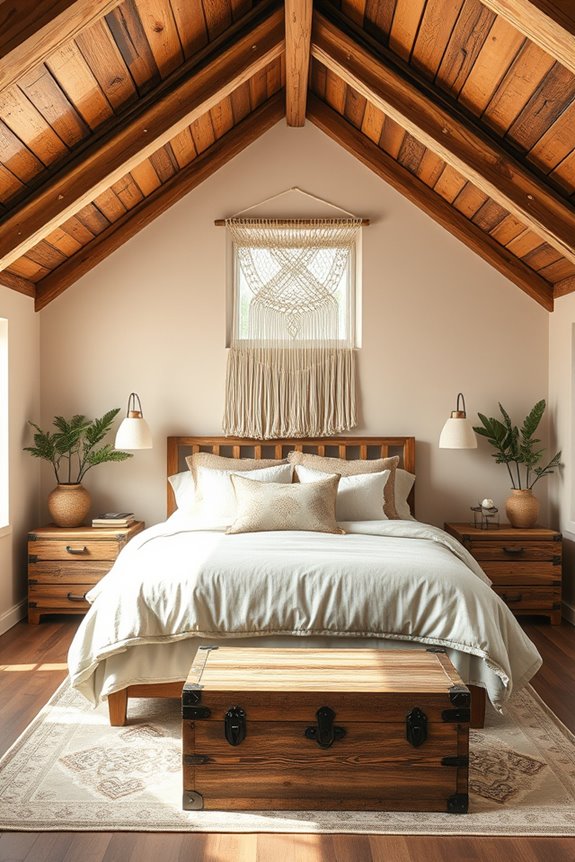 rustic wood beams charm