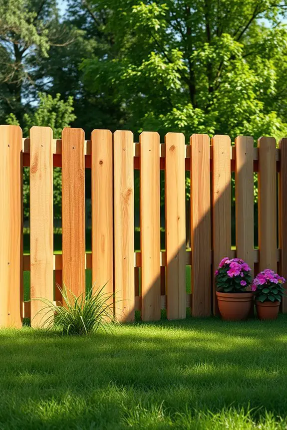 rustic wood crate fences