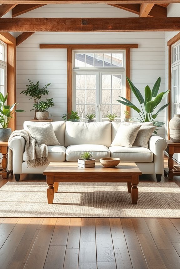 rustic wood enhances elegance