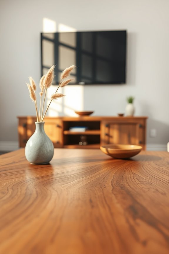 rustic wood stain application