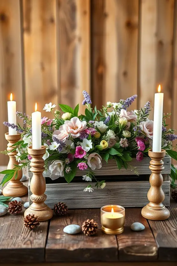 rustic wooden accents charm