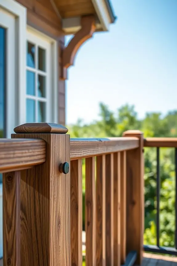 rustic wooden balcony charm