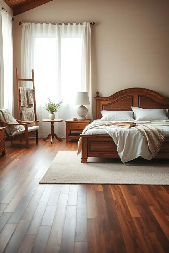 rustic wooden bedroom decor