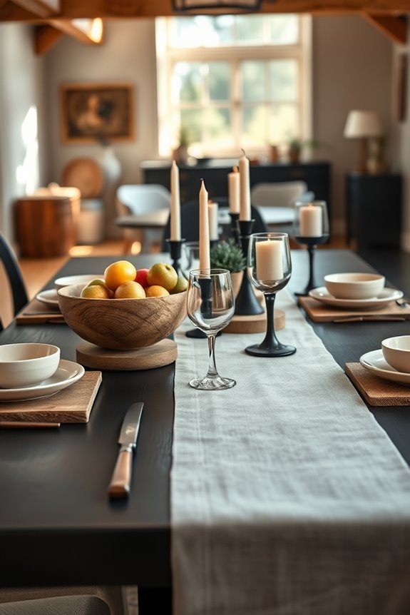 rustic wooden dining charm