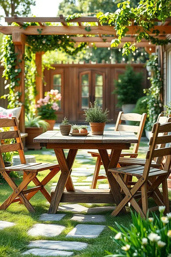 rustic wooden furniture charm