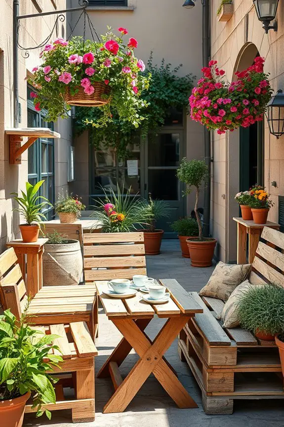 rustic wooden pallet decor