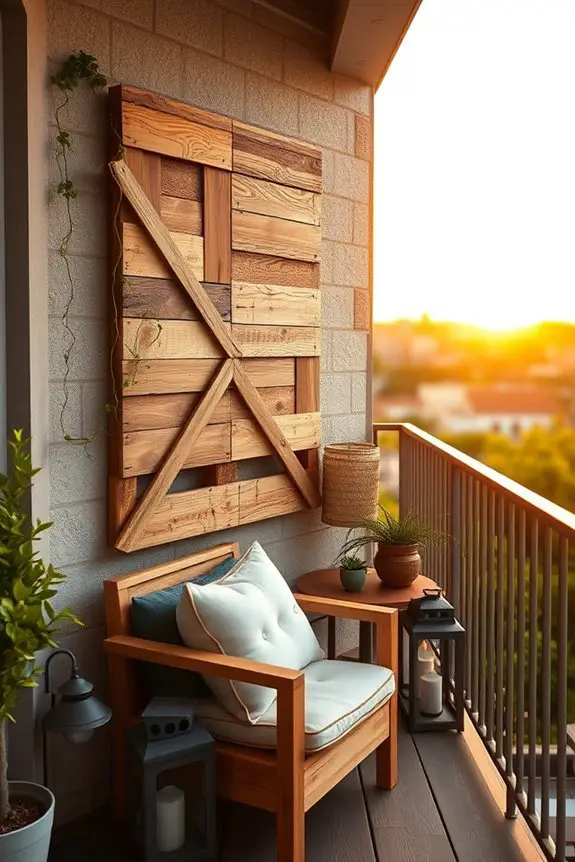 rustic wooden pallet decor