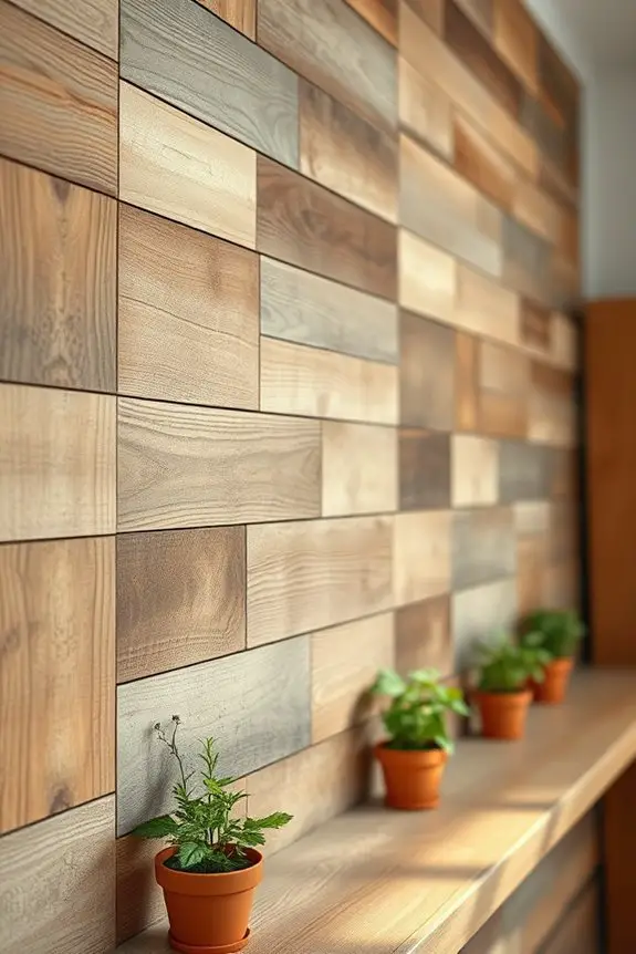 rustic wooden panel charm