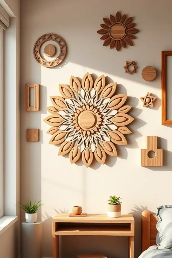 rustic wooden wall decor