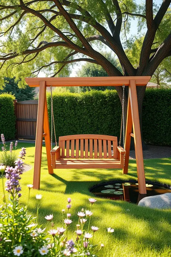 safe backyard swing set