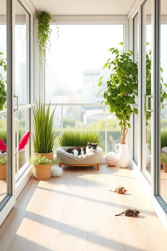 safe balcony for cats