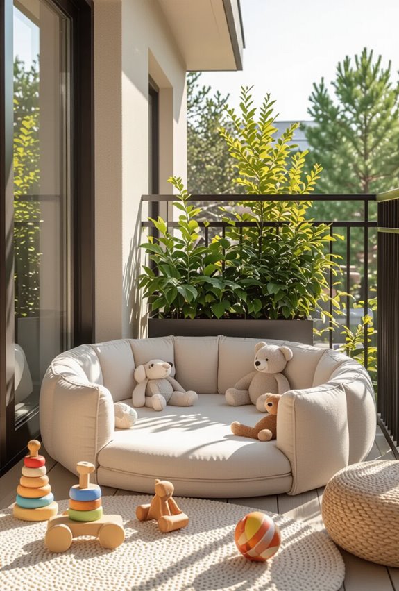 safe contained balcony playcorner