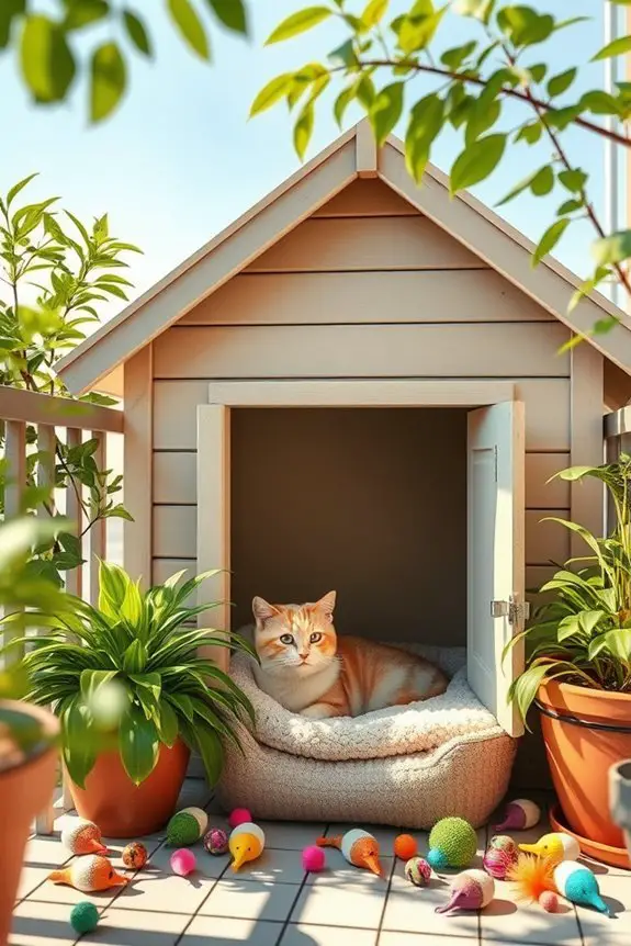 safe outdoor cat shelter