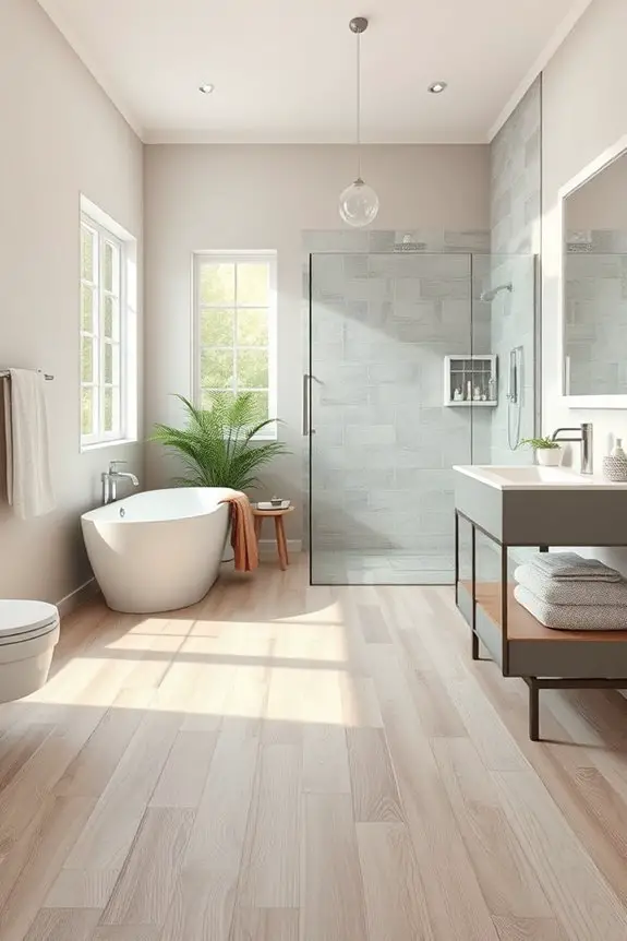 safe stylish bathroom flooring