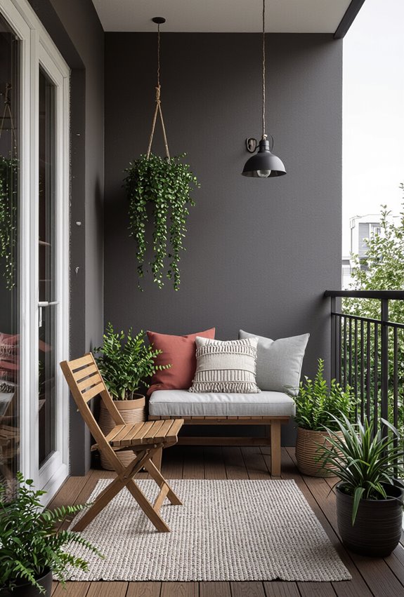 safe washable organized balcony