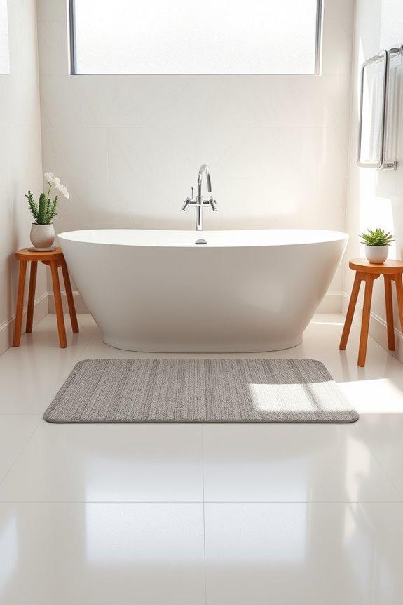 safety focused bath mat selection