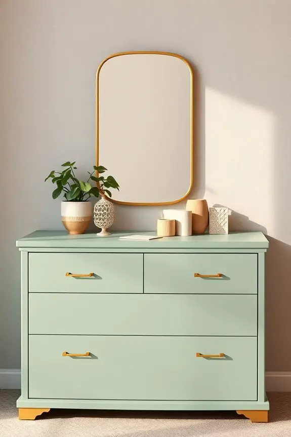 sage green and gold elegance