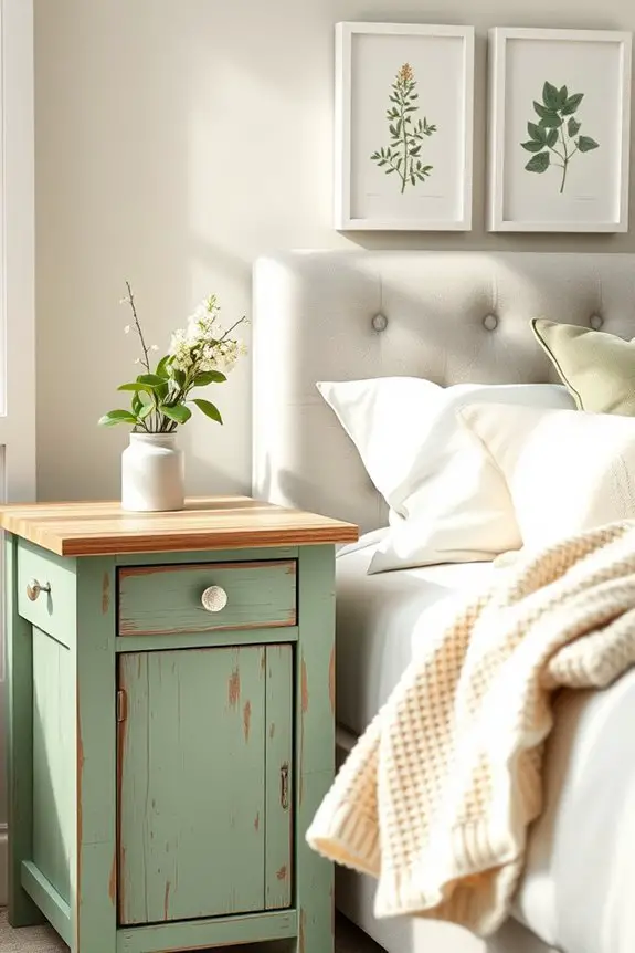 sage green farmhouse bedroom decor