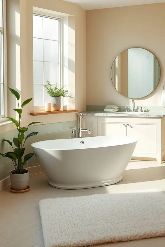 sage green tile tranquility