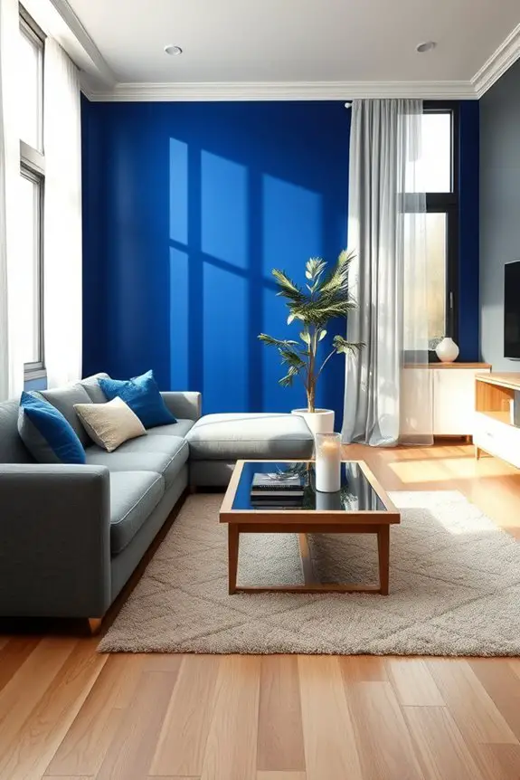 sapphire blue living elegance