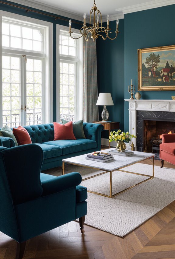 saturated accents refresh classical room