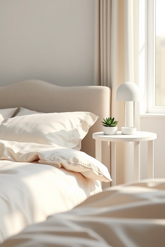 scalloped side table elegance