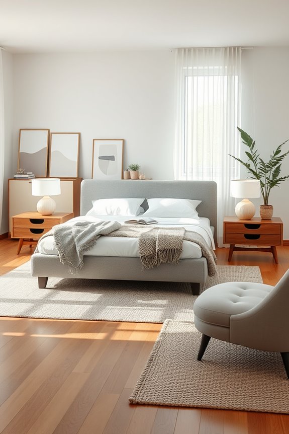 scandi minimalism bedroom design