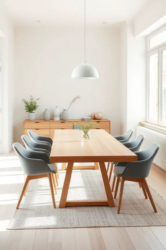 scandinavian functional dining design