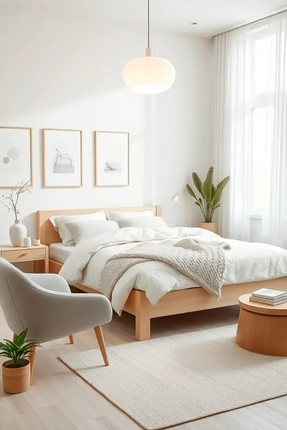 scandinavian minimalist bedroom design
