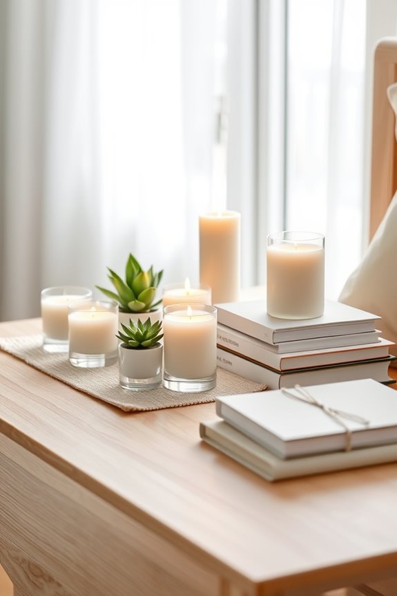 scented candles enhance ambiance