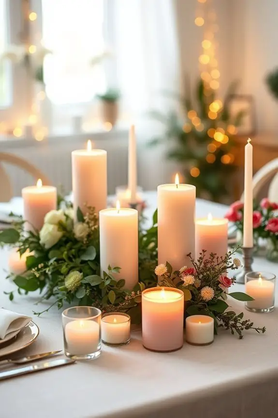 scented candles enhance atmosphere