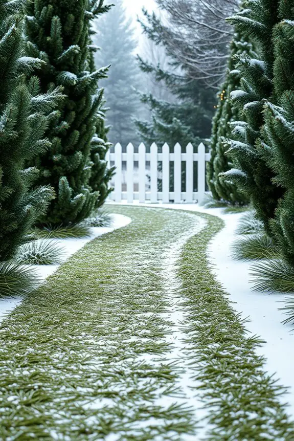 scented pine needle pathway