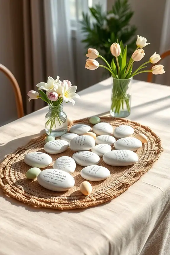 scripture stones as decor
