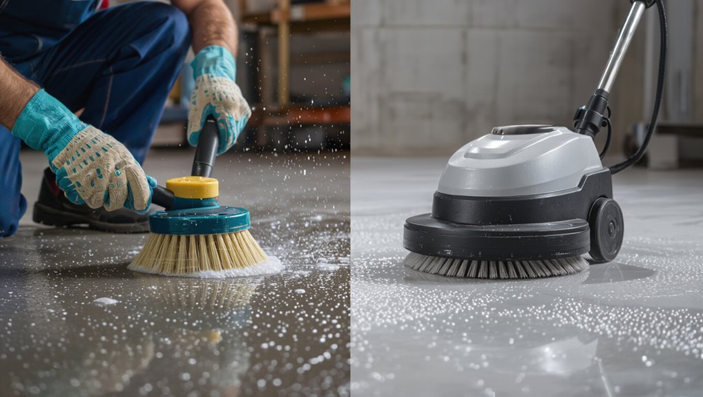 scrubbing methods for flooring